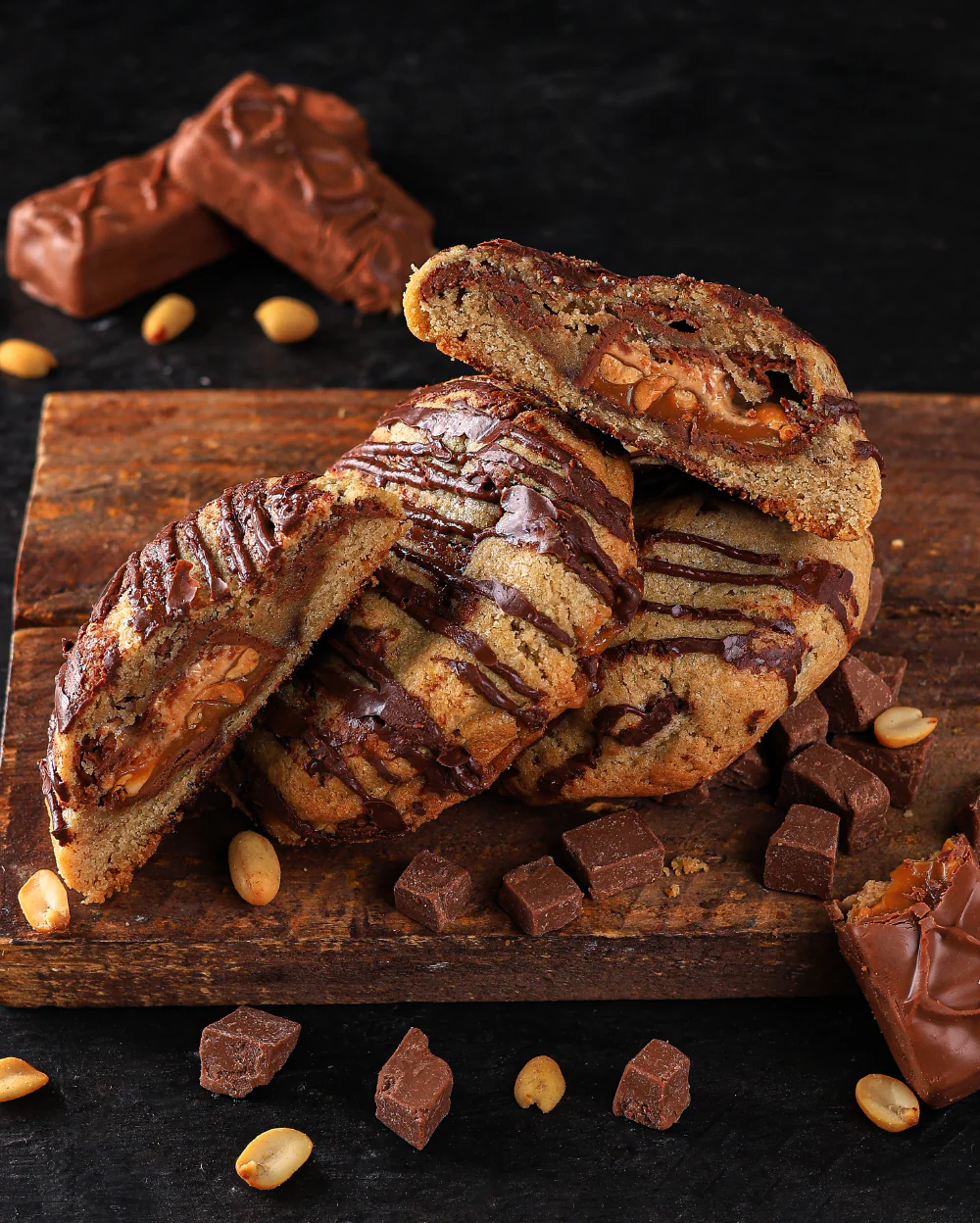 Don Snickero (Dark & Milk Chocolate with a Caramel Snickers Core) - 110gm - Image 4